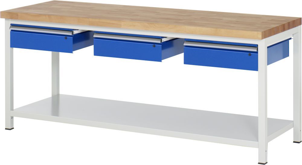 RAU Werkbank 8000 Modell 8003A6 2000 mm in der Breite Produktbild RAU Werkbank 8000 Modell 8003A6 2000 mm in der Breite