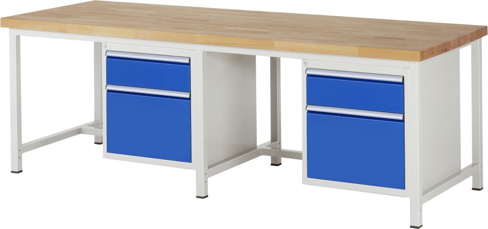 RAU Werkbank 8000 Modell 8156 mit 2500 x 900 mm Produktbild RAU Werkbank 8000 Modell 8156 mit 2500 x 900 mm