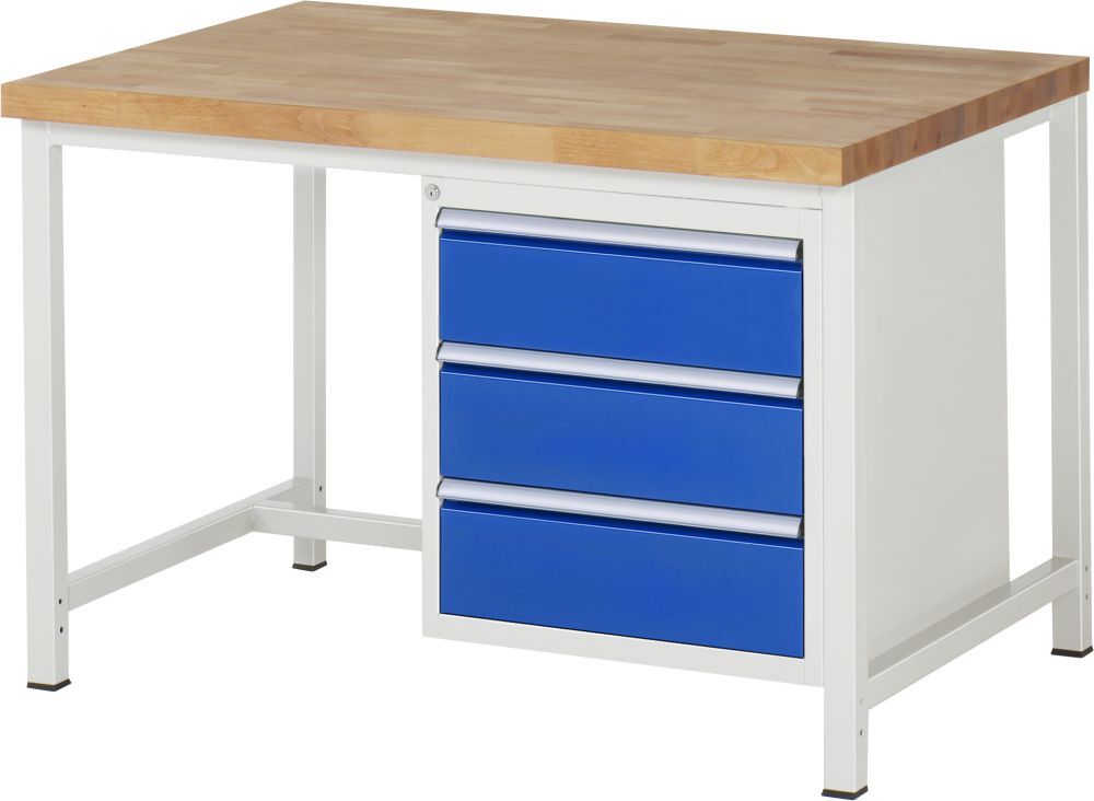 RAU Werkbank 8000 Modell 8157 Breite 1250 mm Produktbild RAU Werkbank 8000 Modell 8157 Breite 1250 mm