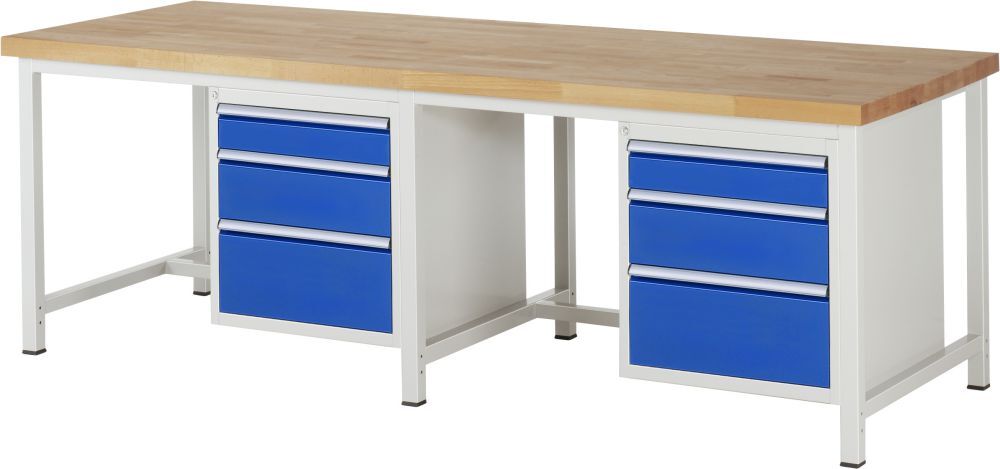 RAU Werkbank 8000 Modell 8159 mit 2500 x 900 mm Produktbild RAU Werkbank 8000 Modell 8159 mit 2500 x 900 mm
