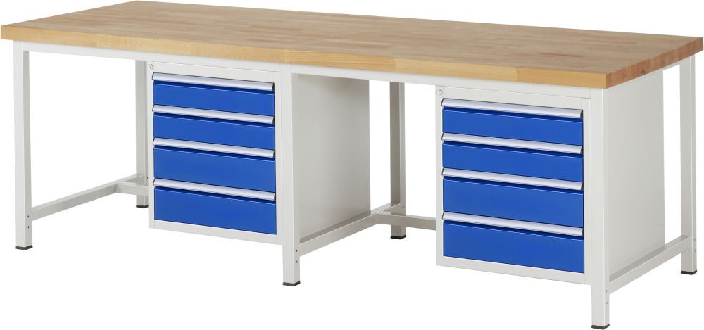 RAU Werkbank 8000 Modell 8162 Breite 2500 mm Produktbild RAU Werkbank 8000 Modell 8162 Breite 2500 mm