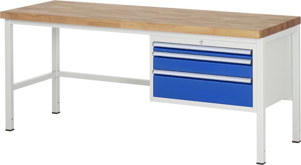 RAU Werkbank 8000 Modell 8226 Maße 2000 x 700 mm Produktbild RAU Werkbank 8000 Modell 8226 Maße 2000 x 700 mm