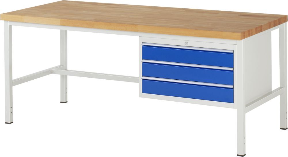 RAU Werkbank 8000 Modell 8227 und 2000 mm breit Produktbild RAU Werkbank 8000 Modell 8227 und 2000 mm breit