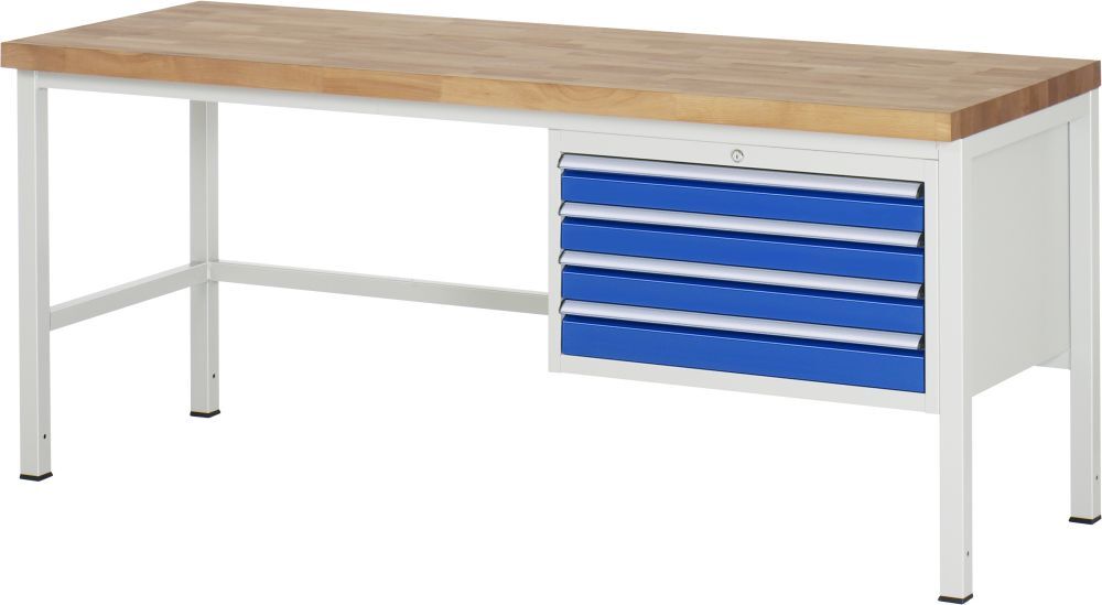 RAU Werkbank 8000 Modell 8233 Maße 2000 x 700 mm Produktbild RAU Werkbank 8000 Modell 8233 Maße 2000 x 700 mm