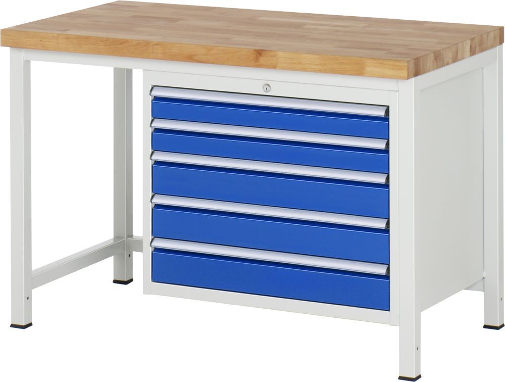 RAU Werkbank 8000 Modell 8271 mit 1250 x 700 mm Produktbild RAU Werkbank 8000 Modell 8271 mit 1250 x 700 mm