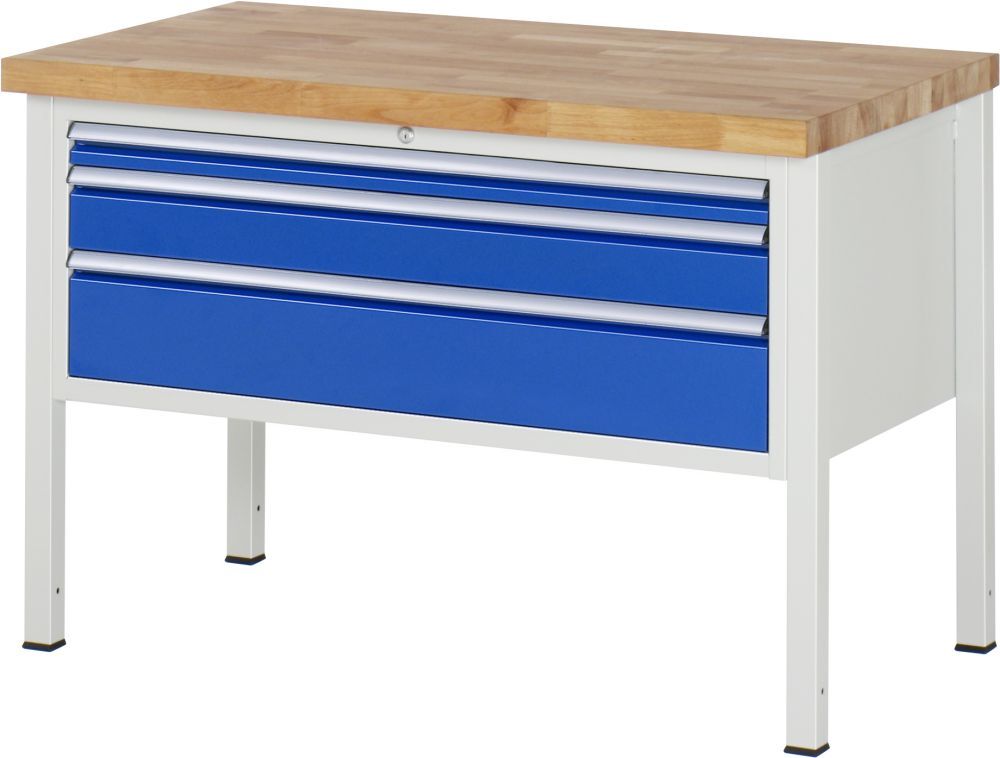 RAU Werkbank 8000 Modell 8326 mit 1250 mm Breite Produktbild RAU Werkbank 8000 Modell 8326 mit 1250 mm Breite