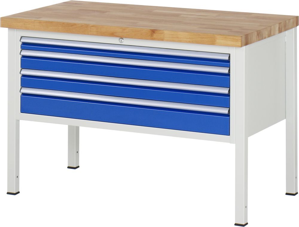 RAU Werkbank 8000 Modell 8332 mit den Maßen 1250 x 700 mm Produktbild RAU Werkbank 8000 Modell 8332 mit den Maßen 1250 x 700 mm