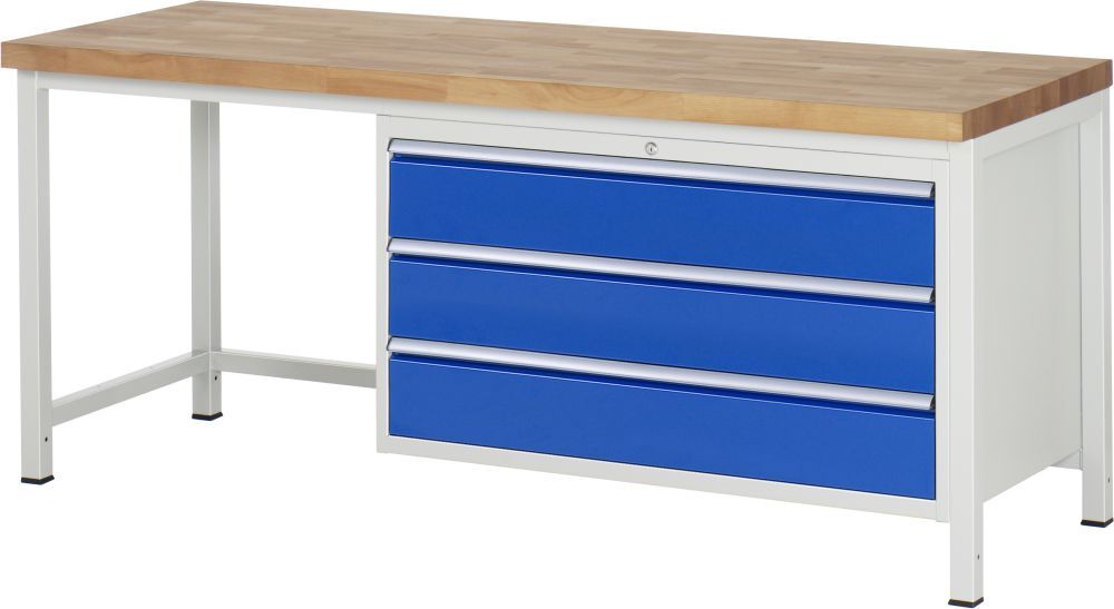 RAU Werkbank 8000 Modell 8357 Maße 2000 x 700 mm Produktbild RAU Werkbank 8000 Modell 8357 Maße 2000 x 700 mm