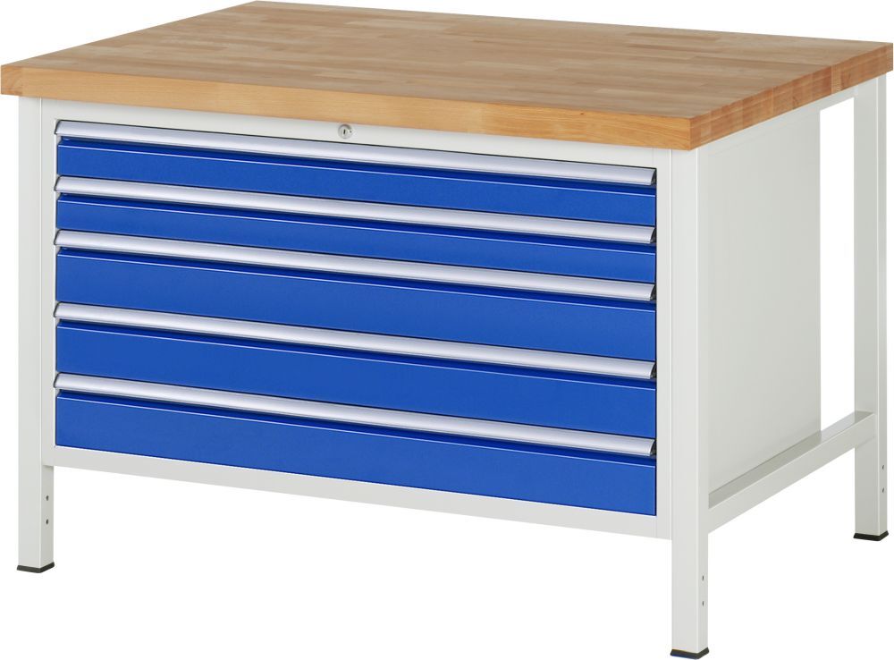 RAU Werkbank Serie 8000 Modell 8371 Breite 1250 mm Produktbild RAU Werkbank Serie 8000 Modell 8371 Breite 1250 mm bild 1