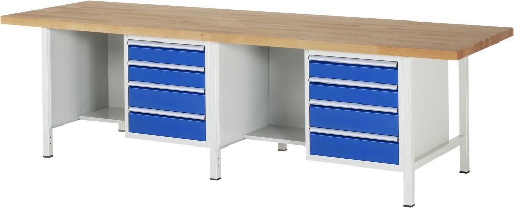 RAU Werkbank 8000 Modell 8453 Breite 3000 mm Produktbild RAU Werkbank 8000 Modell 8453 Breite 3000 mm