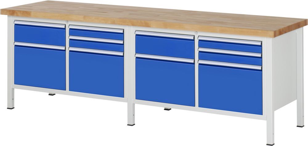 RAU Werkbank 8000 Modell 8472 2500 mm in der Breite Flächenlast 1250 kg Produktbild RAU Werkbank 8000 Modell 8472 2500 mm in der Breite Flächenlast 1250 kg