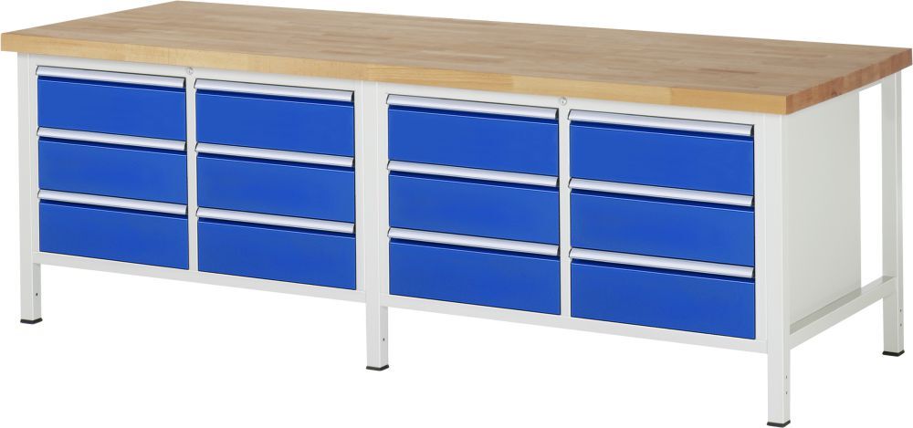 RAU Werkbank 8000 Modell 8473 und 2500 mm breit Produktbild RAU Werkbank 8000 Modell 8473 und 2500 mm breit