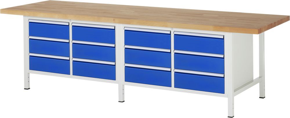 RAU Werkbank 8000 Modell 8473 3000 mm in der Breite Produktbild RAU Werkbank 8000 Modell 8473 3000 mm in der Breite