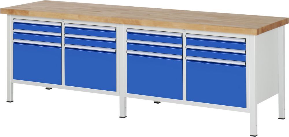 RAU Werkbank 8000 Modell 8474 mit 2500 mm Breite Produktbild RAU Werkbank 8000 Modell 8474 mit 2500 mm Breite
