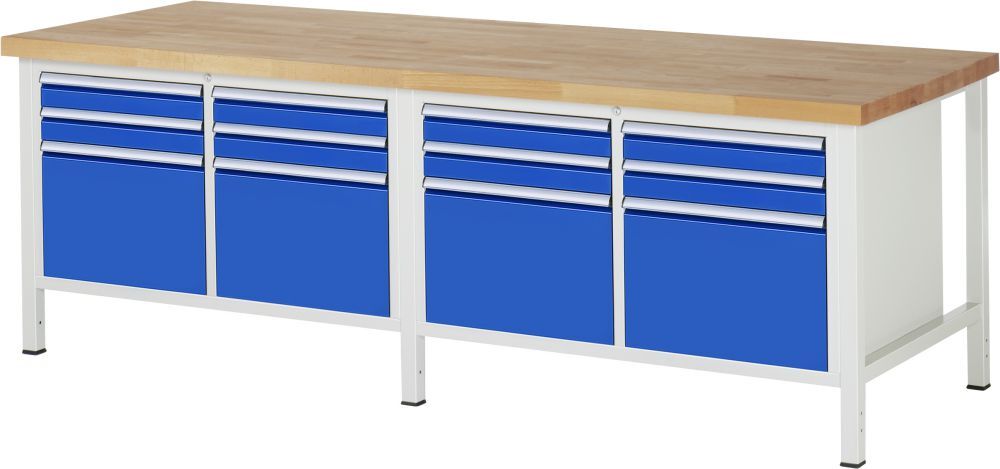 RAU Werkbank 8000 Modell 8474 Breite 2500 mm Produktbild RAU Werkbank 8000 Modell 8474 Breite 2500 mm