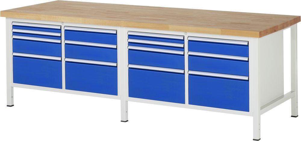 RAU Werkbank 8000 Modell 8476 mit 2500 x 900 mm Produktbild RAU Werkbank 8000 Modell 8476 mit 2500 x 900 mm