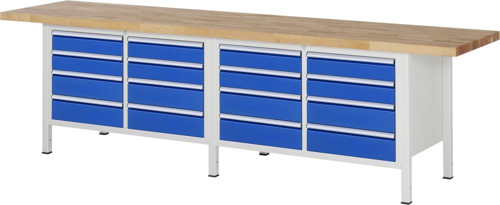 RAU Werkbank 8000 Modell 8477 und 3000 mm breit Produktbild RAU Werkbank 8000 Modell 8477 und 3000 mm breit
