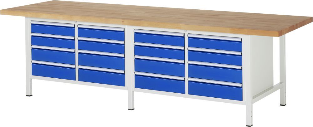 RAU Werkbank 8000 Modell 8477 Breite 3000 mm Produktbild RAU Werkbank 8000 Modell 8477 Breite 3000 mm