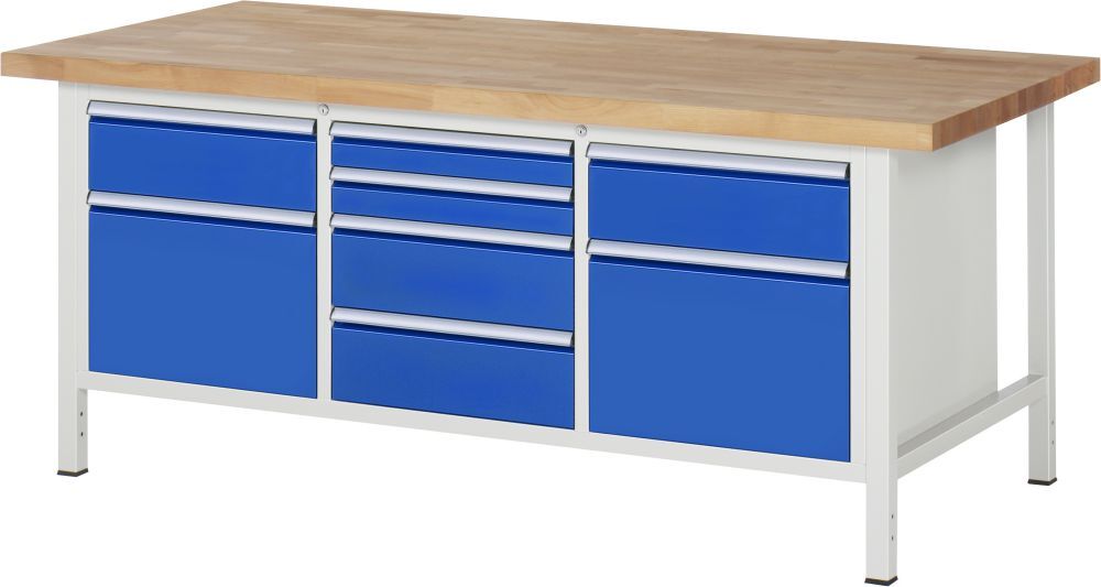 RAU Werkbank 8000 Modell 8572 und 2000 mm breit Produktbild RAU Werkbank 8000 Modell 8572 und 2000 mm breit
