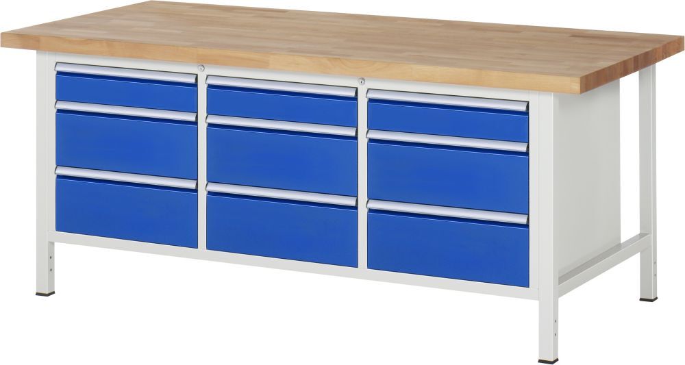 RAU Werkbank 8000 Modell 8573 Breite 2000 mm Produktbild RAU Werkbank 8000 Modell 8573 Breite 2000 mm
