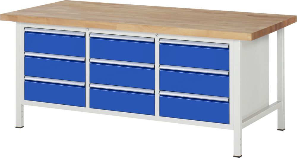 RAU Werkbank 8000 Modell 8574 und 2000 mm breit Produktbild RAU Werkbank 8000 Modell 8574 und 2000 mm breit