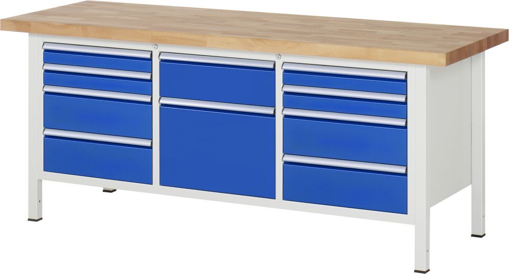 RAU Werkbank 8000 Modell 8575 2000 x 700 mm Stärke 40 mm Produktbild RAU Werkbank 8000 Modell 8575 2000 x 700 mm Stärke 40 mm