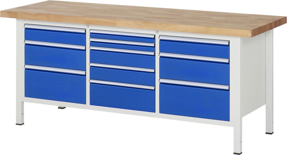 RAU Werkbank 8000 Modell 8578 2000 x 700 mm Stärke 40 mm Produktbild RAU Werkbank 8000 Modell 8578 2000 x 700 mm Stärke 40 mm