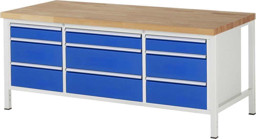 RAU Werkbank 8000 Modell 8753 2000 x 840 x 900 mm Produktbild RAU Werkbank 8000 Modell 8753 2000 x 840 x 900 mm