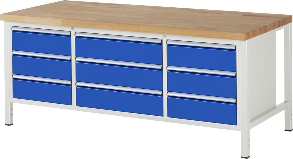 RAU Werkbank 8000 Modell 8754 2000 x 840 x 900 mm Produktbild RAU Werkbank 8000 Modell 8754 2000 x 840 x 900 mm