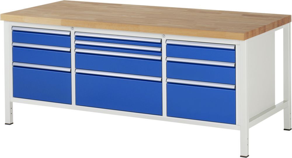 RAU Werkbank 8000 Modell 8756 2000 x 840 x 900 mm Produktbild RAU Werkbank 8000 Modell 8756 2000 x 840 x 900 mm