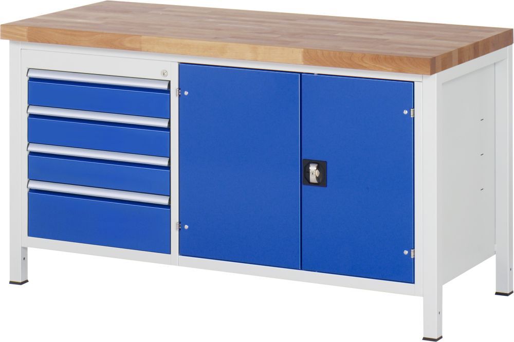 RAU Werkbank 8000 Modell 8905 Arbeitsplatte 40 mm 1500 mm Produktbild RAU Werkbank 8000 Modell 8905 Arbeitsplatte 40 mm 1500 mm