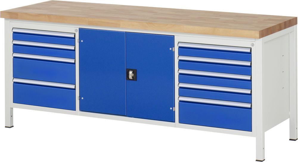 RAU Werkbank 8000 Modell 8908 Maße 2000 x 840 x 700 mm Produktbild RAU Werkbank 8000 Modell 8908 Maße 2000 x 840 x 700 mm