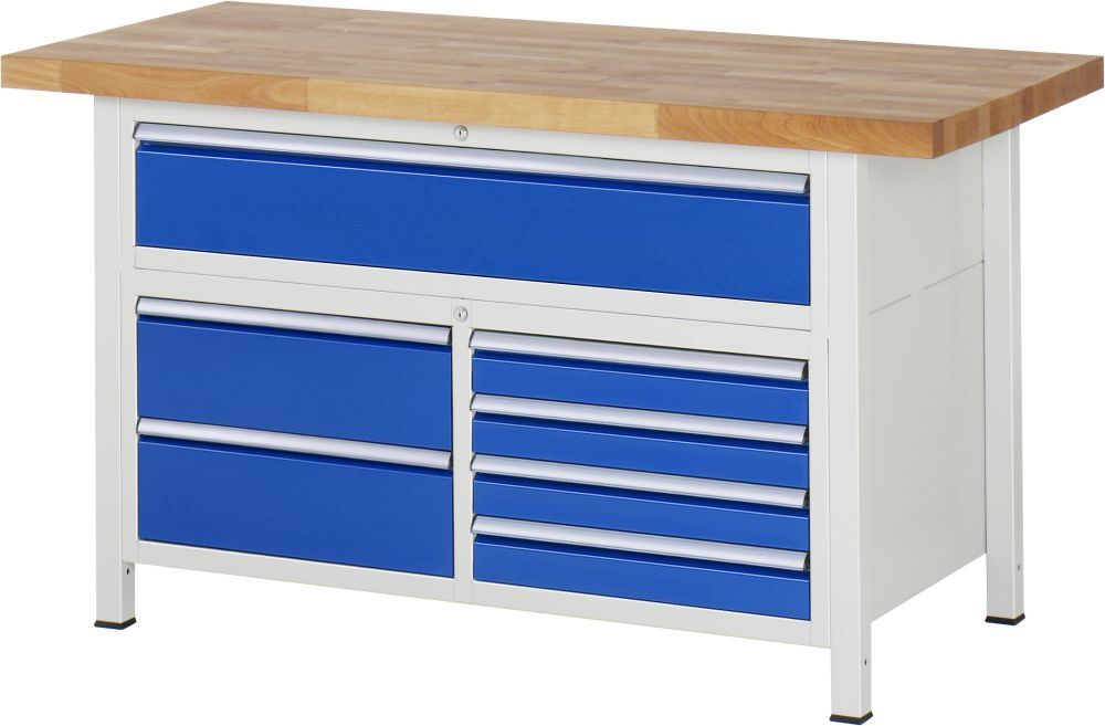 RAU Werkbank 8000 Modell 8921 1500 mm Höhenverstellbar Produktbild RAU Werkbank 8000 Modell 8921 1500 mm Höhenverstellbar