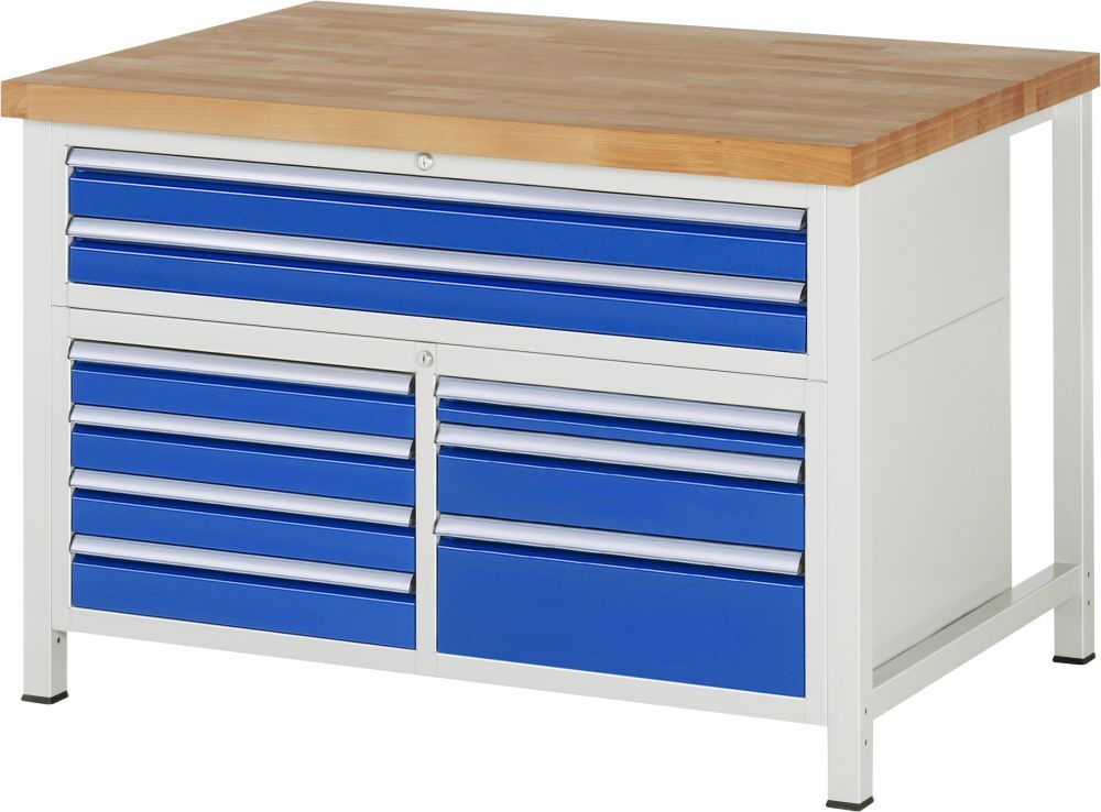 RAU Werkbank 8000 Modell 8923 1250 x 840 x 900 mm Produktbild RAU Werkbank 8000 Modell 8923 1250 x 840 x 900 mm