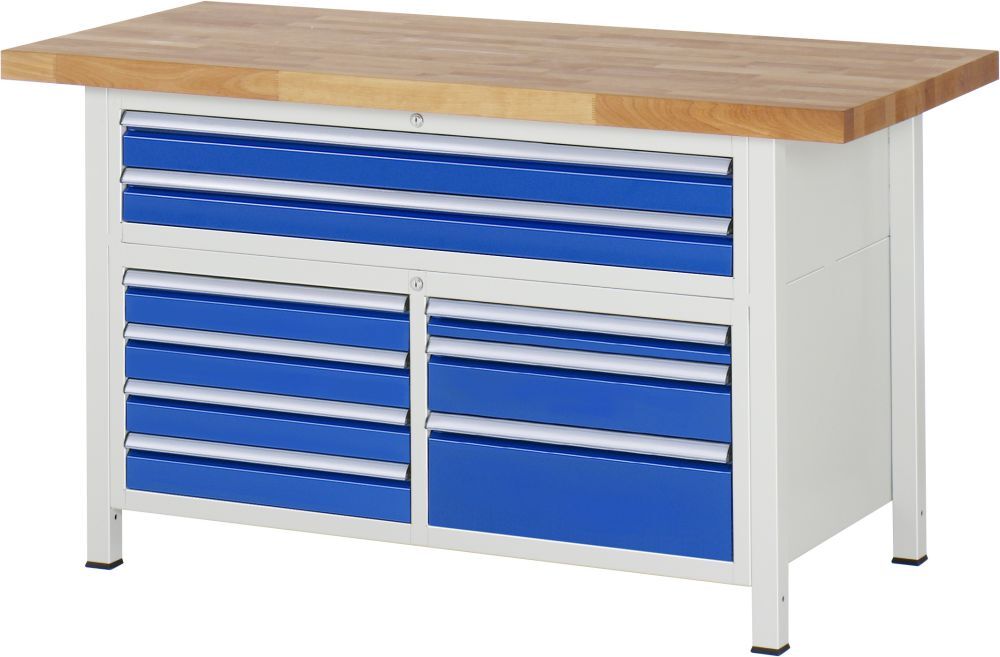RAU Werkbank 8000 Modell 8923 1500 mm mit Höhenverstellung Produktbild RAU Werkbank 8000 Modell 8923 1500 mm mit Höhenverstellung