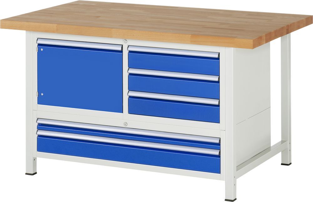 RAU Werkbank 8000 Modell 8932 1500 mm breit 900 mm tief Produktbild RAU Werkbank 8000 Modell 8932 1500 mm breit 900 mm tief