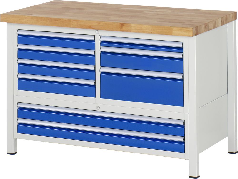 RAU Werkbank 8000 Modell 8933 in den Maßen 1250 x 840 x 700 mm Produktbild RAU Werkbank 8000 Modell 8933 in den Maßen 1250 x 840 x 700 mm