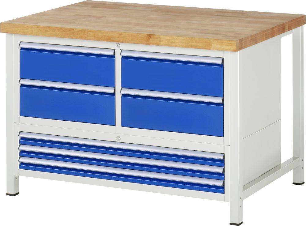 RAU Werkbank 8000 Modell 8934 1250 x 840 x 900 mm Produktbild RAU Werkbank 8000 Modell 8934 1250 x 840 x 900 mm