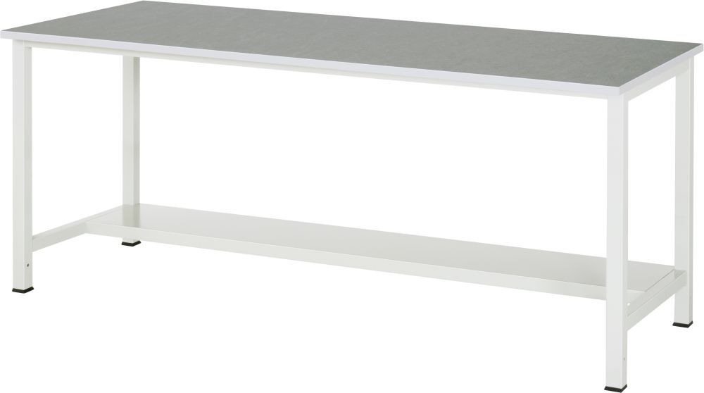 RAU Werktisch Serie 900 RAL7035 2000 x 825 x 800 mm Produktbild RAU Werktisch Serie 900 RAL7035 2000 x 825 x 800 mm