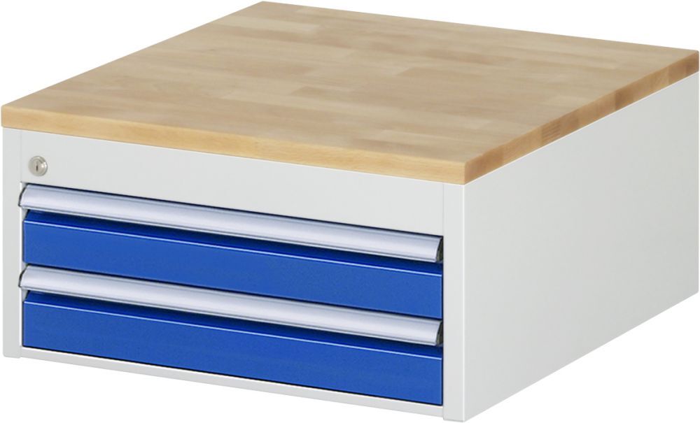 Rau Schubladenschrank Serie 7000 2 Schubladen Breite 580 mm Buche-Massiv Platte Produktbild Rau Schubladenschrank Serie 7000 2 Schubladen Breite 580 mm Buche-Massiv Platte