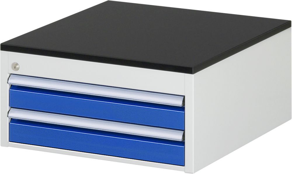 Rau Schubladenschrank Serie 7000 2 Schubladen-Größe-L Arbeitsplatte Melaminharz Produktbild Rau Schubladenschrank Serie 7000 2 Schubladen-Größe-L Arbeitsplatte Melaminharz