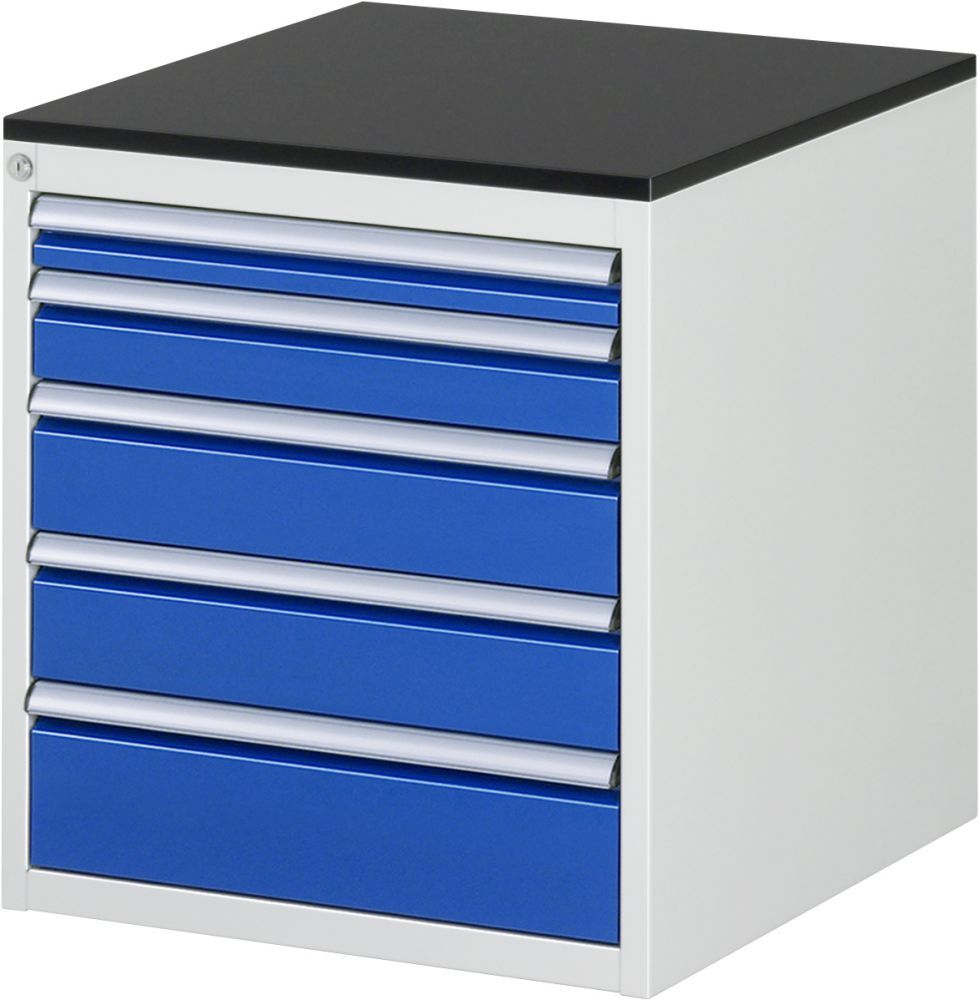 Rau Schubladenschrank Serie 7000 5 Schubladen-Größe-L Arbeitsplatte Melaminharz Produktbild Rau Schubladenschrank Serie 7000 5 Schubladen-Größe-L Arbeitsplatte Melaminharz
