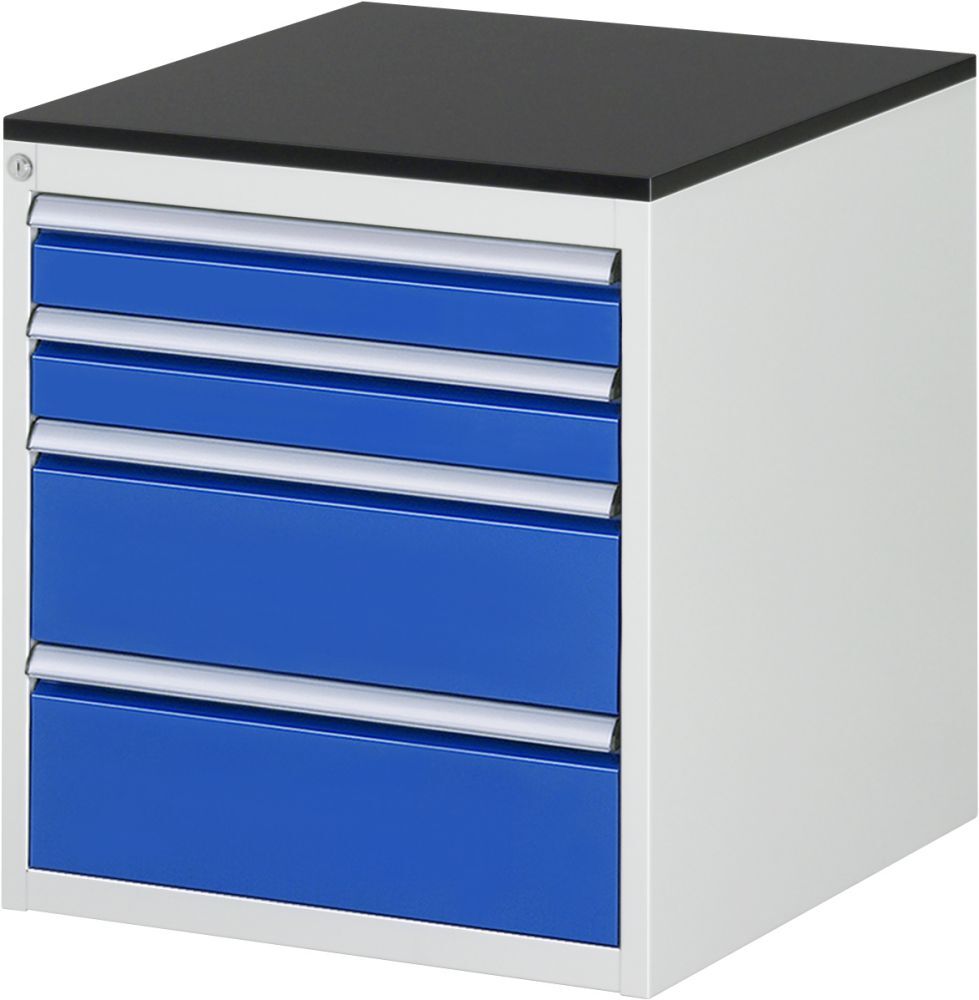 Rau Schubladenschrank Serie 7000 Platte Melaminharz 580 x 640 x 650 mm Produktbild Rau Schubladenschrank Serie 7000 Platte Melaminharz 580 x 640 x 650 mm