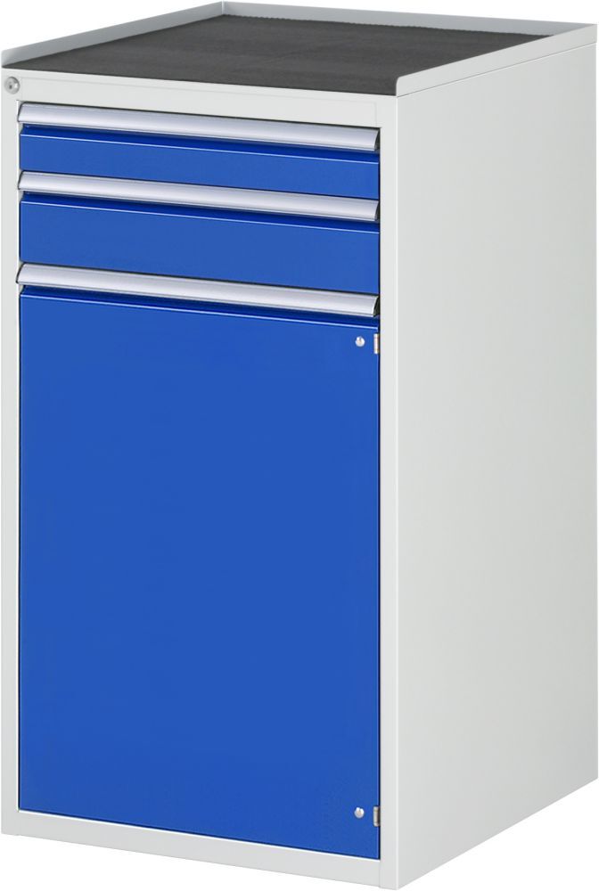 Rau Schubladenschrank Serie 7000 2 Schubladen RAL7035 RAL5010 Höhe 1035 mm Produktbild Rau Schubladenschrank Serie 7000 2 Schubladen RAL7035 RAL5010 Höhe 1035 mm