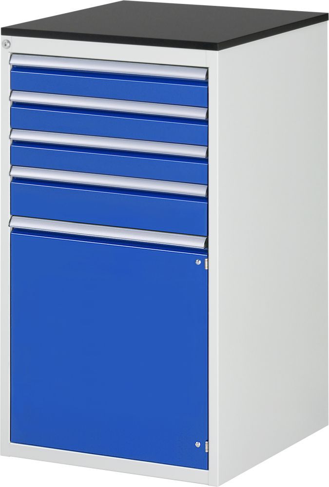 Rau Schubladenschrank Serie 7000 H 1030 mm 4 Schubladen 1 Flügeltür T 650 mm Produktbild Rau Schubladenschrank Serie 7000 H 1030 mm 4 Schubladen 1 Flügeltür T 650 mm