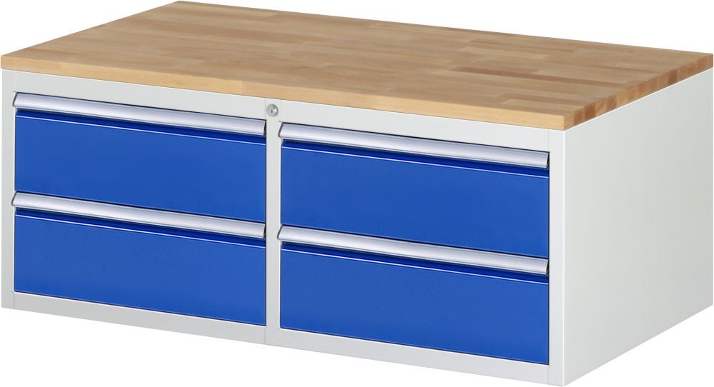 Rau Schubladenschrank Serie 7000 inclusive Buche Arbeitsplatte 4 Schubladen Produktbild Rau Schubladenschrank Serie 7000 inclusive Buche Arbeitsplatte 4 Schubladen