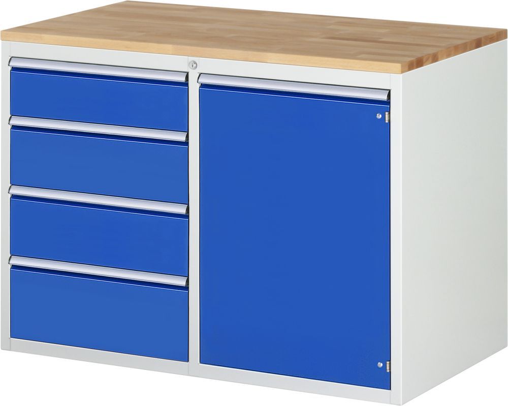 Rau Schubladenschrank Serie 7000 inclusive Arbeitsplatte 4 Schubladen 1 Flügeltür Produktbild Rau Schubladenschrank Serie 7000 inclusive Arbeitsplatte 4 Schubladen 1 Flügeltür