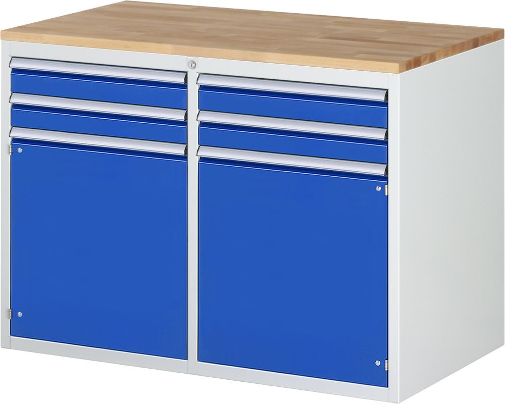 RAU Schubladenschrank Serie 7000 inclusive Arbeitsplatte Buche RAU Schubladenschrank Serie 7000 inclusive Arbeitsplatte Buche