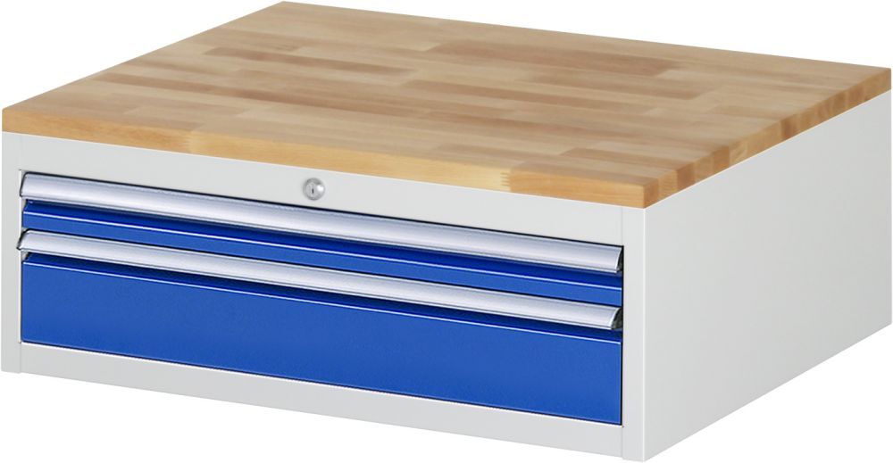 Rau Schubladenschrank Serie 7000 Buche Platte 25 mm Stärke 2 Schubladen Produktbild Rau Schubladenschrank Serie 7000 Buche Platte 25 mm Stärke 2 Schubladen
