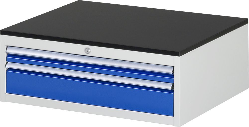 Rau Schubladenschrank 2 Schubladen Serie 7000 inclusive Platte Melaminharz Produktbild Rau Schubladenschrank 2 Schubladen Serie 7000 inclusive Platte Melaminharz